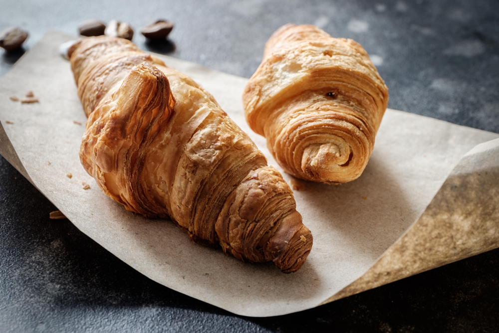 Fresh baked croissants 