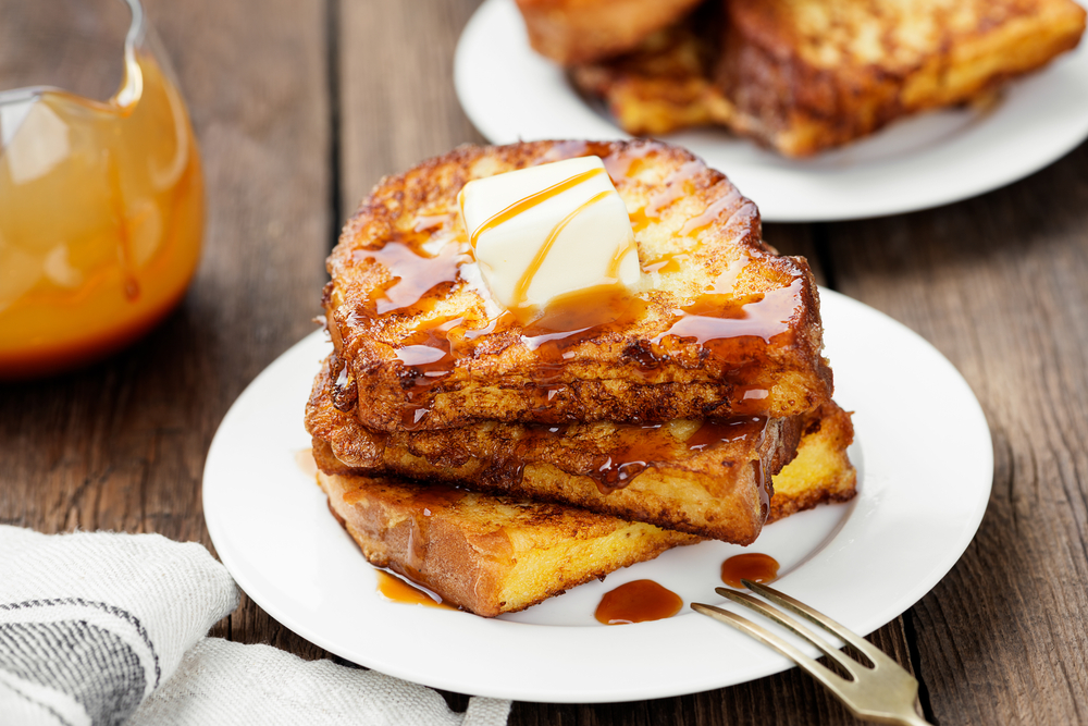 French toast with butter Breakfast in DC