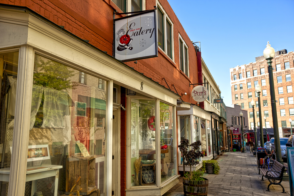 storefront of early girl eatery in asheville, nc