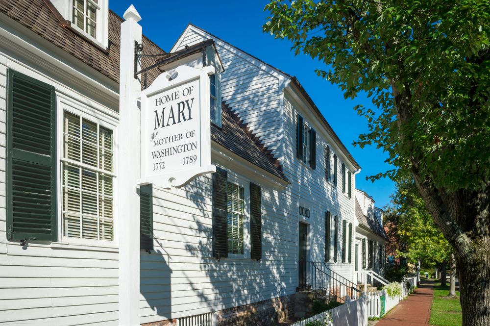 Home of Mary Fredericksburg Va