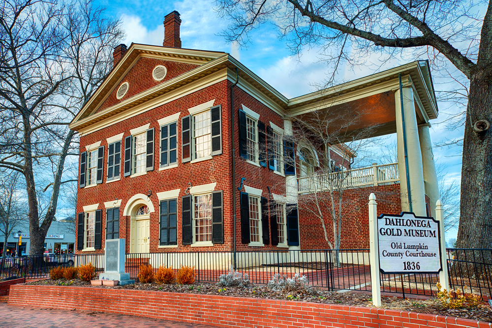 Photo of the Dahlonega Gold Museum, one of the best places to visit in North Georgia. 