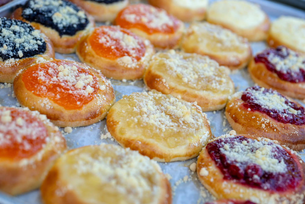 Try one of the kolaches, a Czech bakery item topped with various fillings
