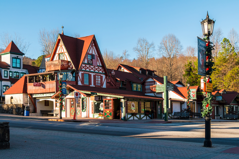 german inspired building in helen georgia