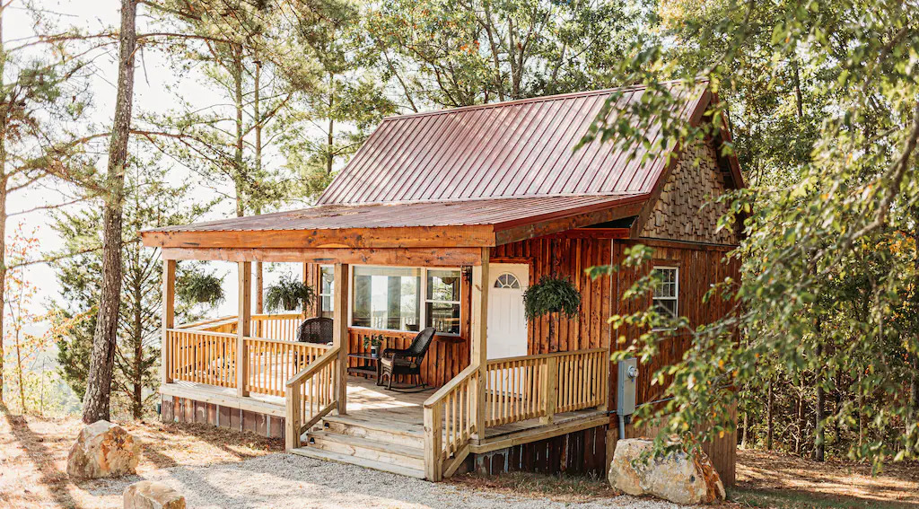 Photo of the Breathtaking Cabin, one of the best romantic getaways in the Georgia mountains.