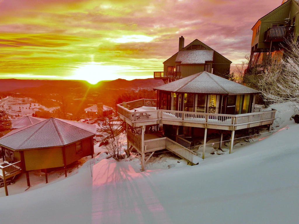 best cabins in Asheville slopeside cabin