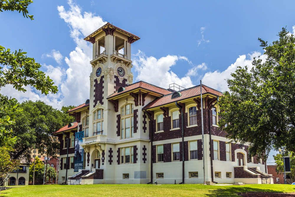 City Hall is part of the Charpentier Historic District, one of the best things to do in Lake Charles Louisiana