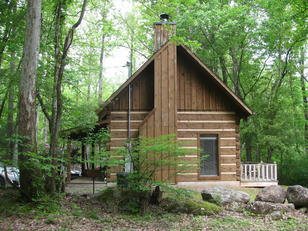 a peaceful creekside cabin is a great option on our list of the best cabins in the smoky mountains