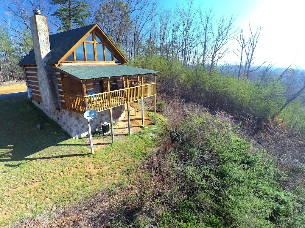 stairway to heaven is a great way to describe this booking on our list of the best cabins in the smoky mountains