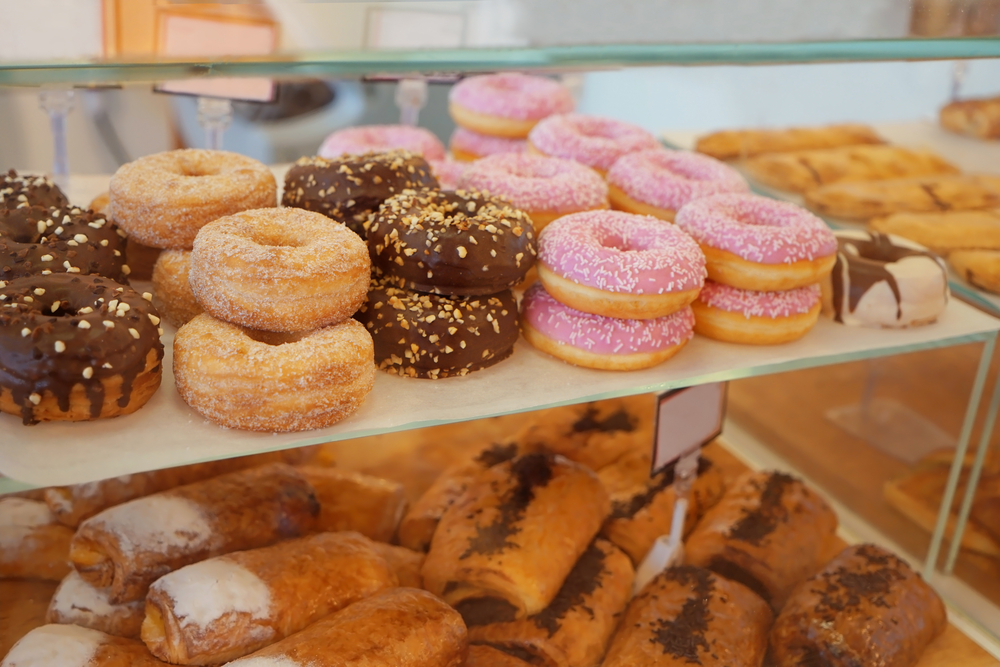 donuts in window