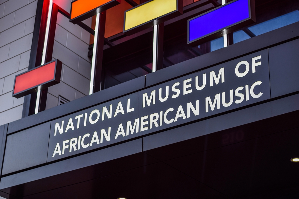 The sign at the entrance of the National Museum of African American Music, a great stop during a weekend in Nashville. 