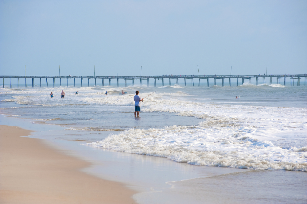 Photo of fisherman trying their luck at Cape Point on Hatteras Island!