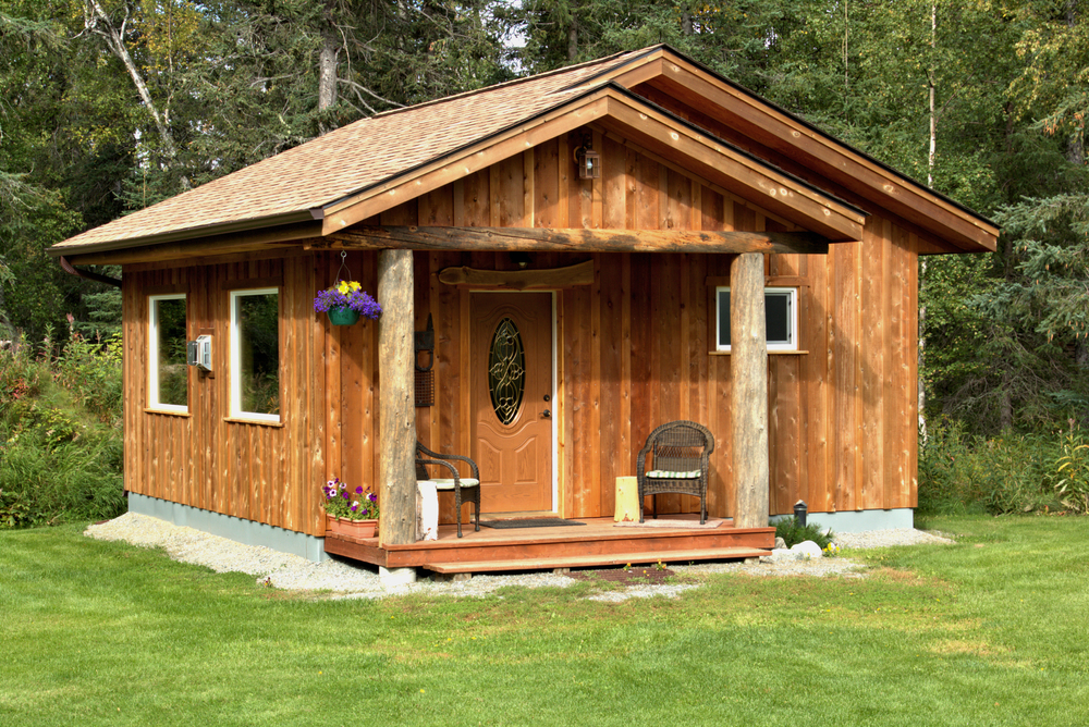 Photo of a cabin at Frisco Woods Campground. 