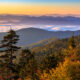 Smoky Mountains sunset one of the best things to do in North Carolina