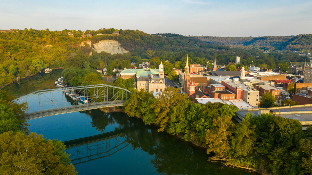 Beautiful River in Kentucky along the Kentucky Bourbon trail