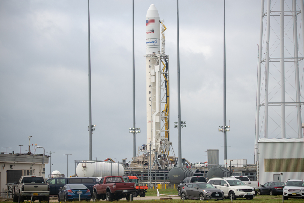 Nasa testing one of the rockets on wallop island one of the best islands in VA to visit 