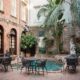 courtyard at one of the best boutique hotels in new orleans