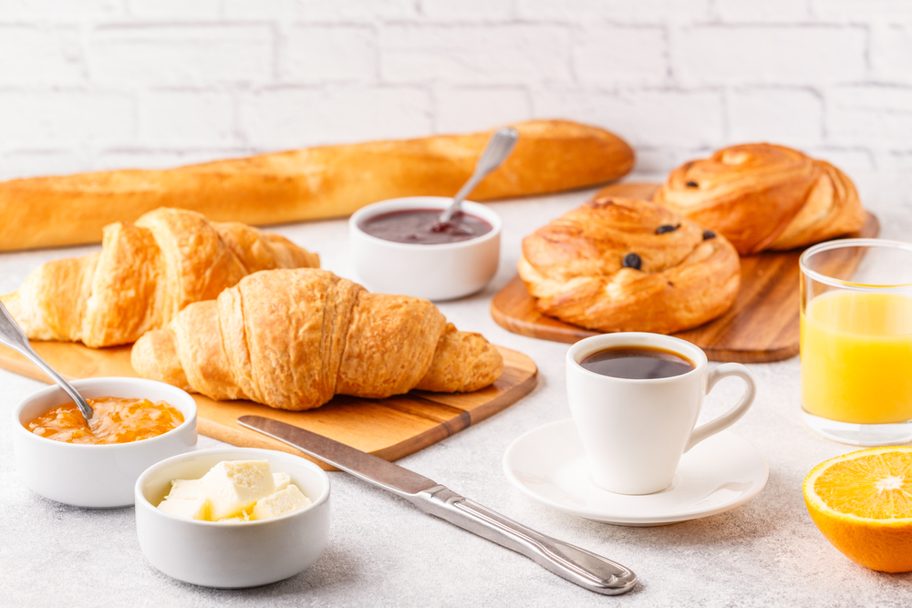 more perfect pastries and french breads, paired with coffee and orange juice available at most of the best places for breakfast in Myrtle Beach!