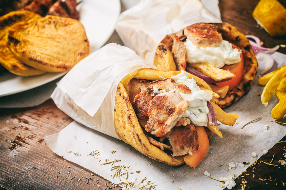 Photo of a gyro at Anna's Greek Restaurant. 