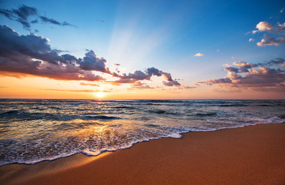 beautiful islands in virginia at sunset