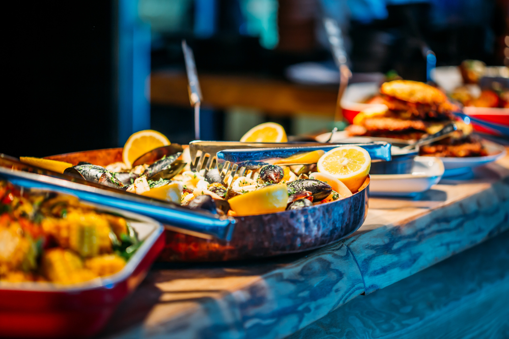 A seafood brunch buffet in Norfolk