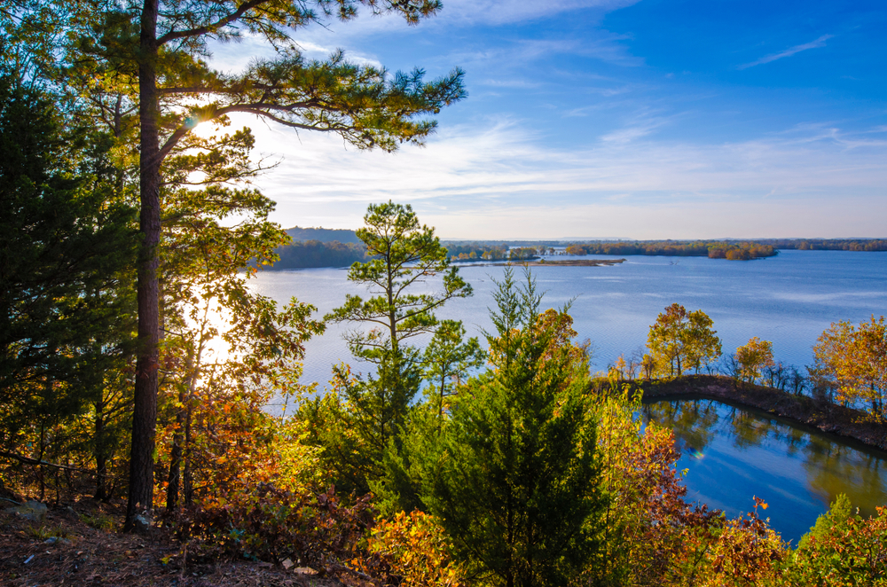 Photo overlooking Cadron Settlement State Park in Conway, one of the best towns in Arkansas. 