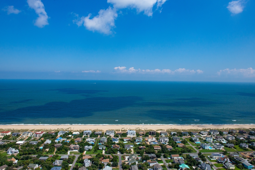 The view of Sandbridge. It is one of the best beaches in Virginia Beach 