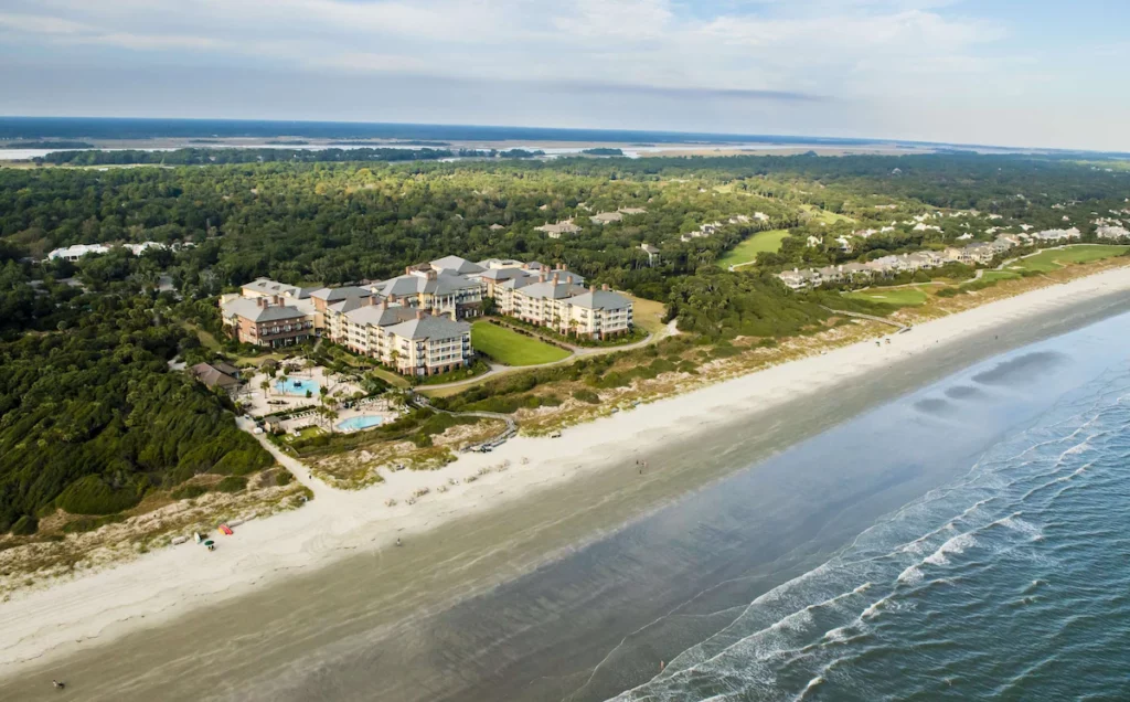 The Sanctuary at Kiawah Island Golf Resort on the beach