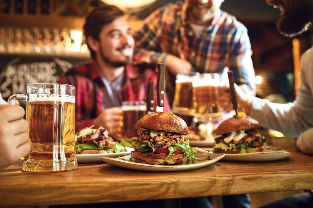 A yummy beer and burger spot at one of the best restaurants in Arlington