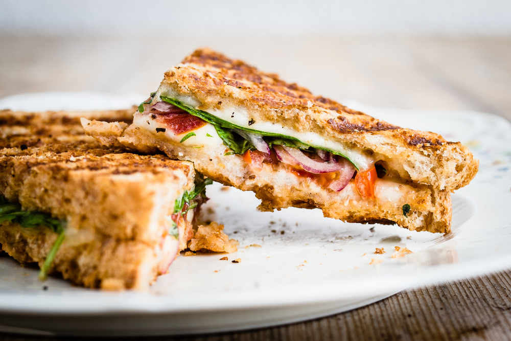 Crispy paninis are easy to find at some of the best restaurants in Charlottesville!r Try a bite! 