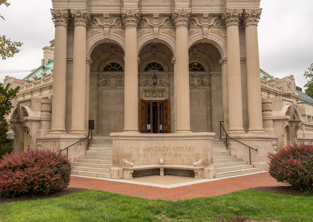 The beautiful and historic library in Winchester Va 