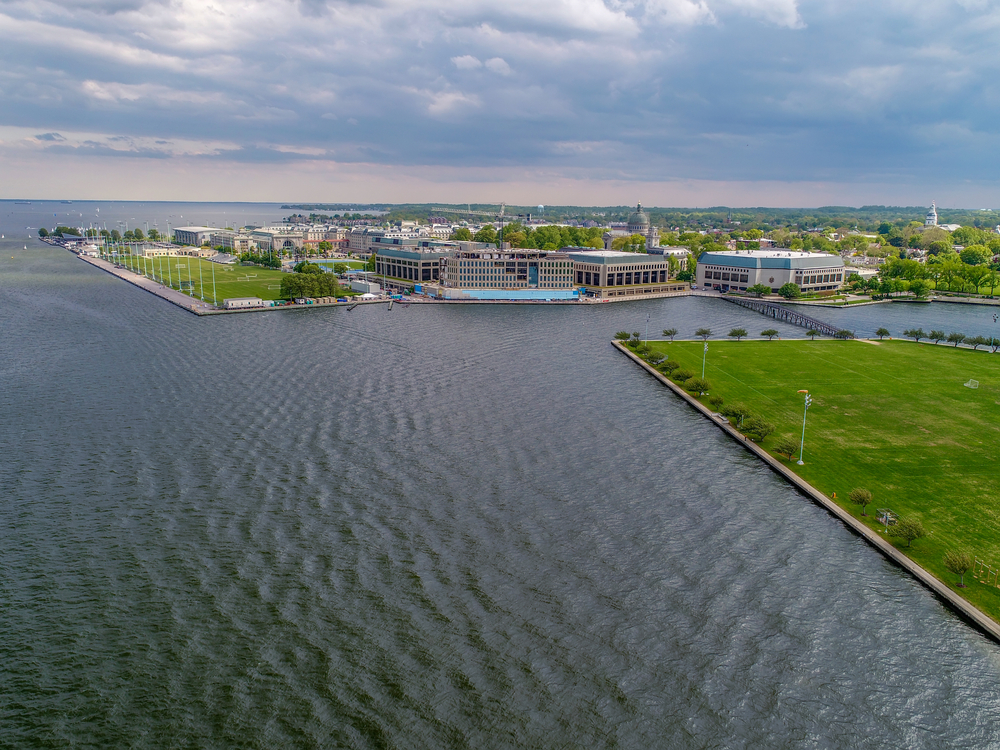 an Ariel view of Annapolis 