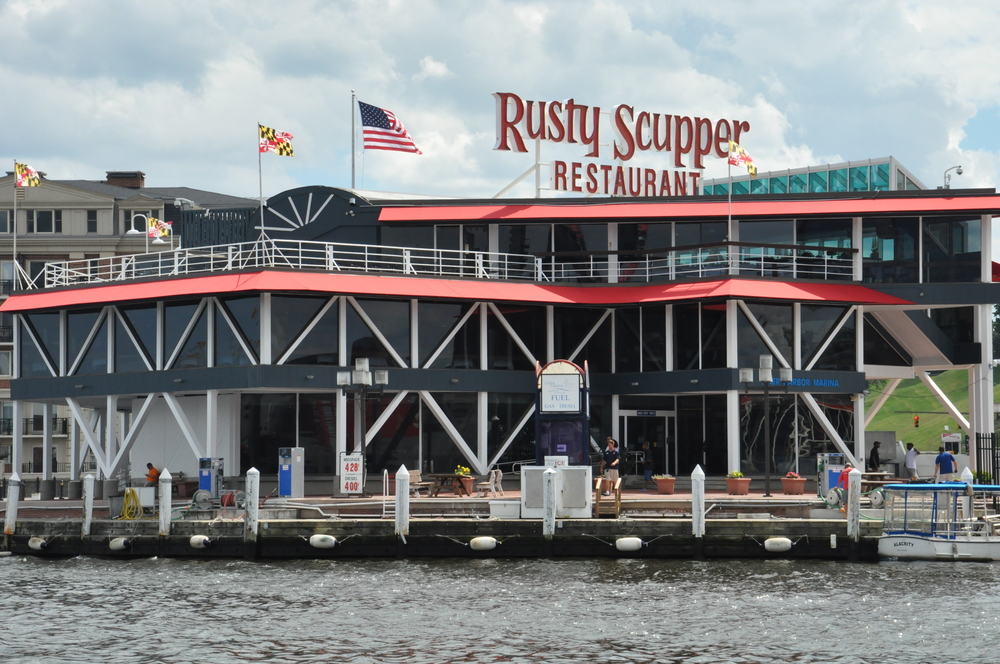 One of the best restaurants in Baltimore the Rusty Scupper. It is right on the water 