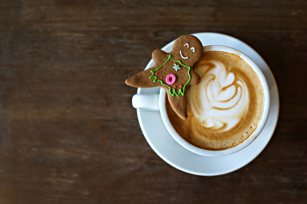 A gingerbread latte at the Community Matters Cafe makes it one of our favourite places for breakfast in Charlotte North Carolina. 
