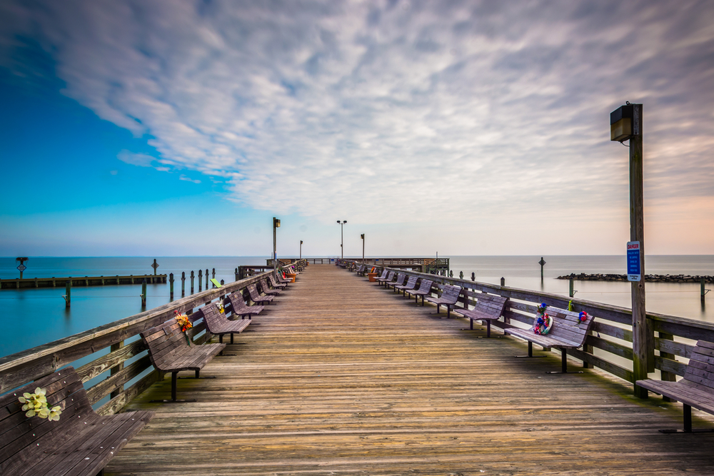 a wooden pier for fishing