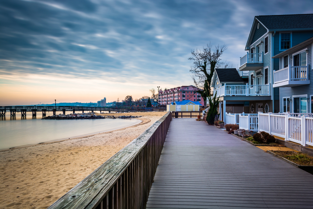 North beach house and the cute wooden board walk