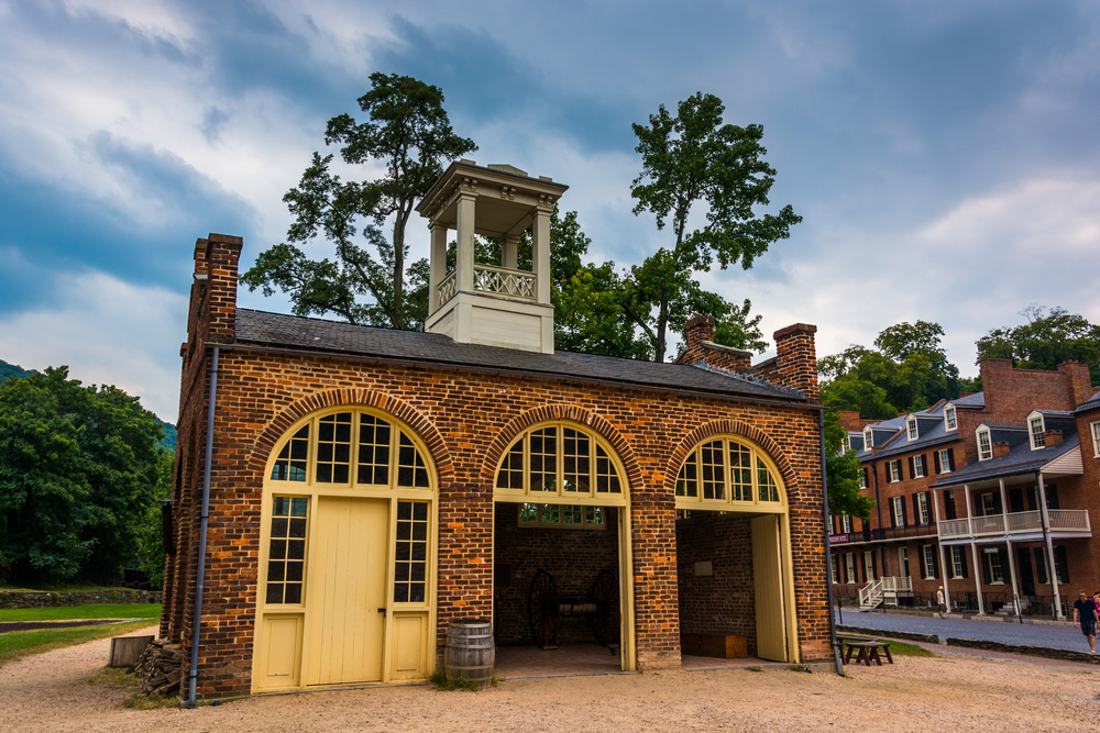 the view of john brown's fort, one of the cool historical options for the best things to do in Harpers Ferry