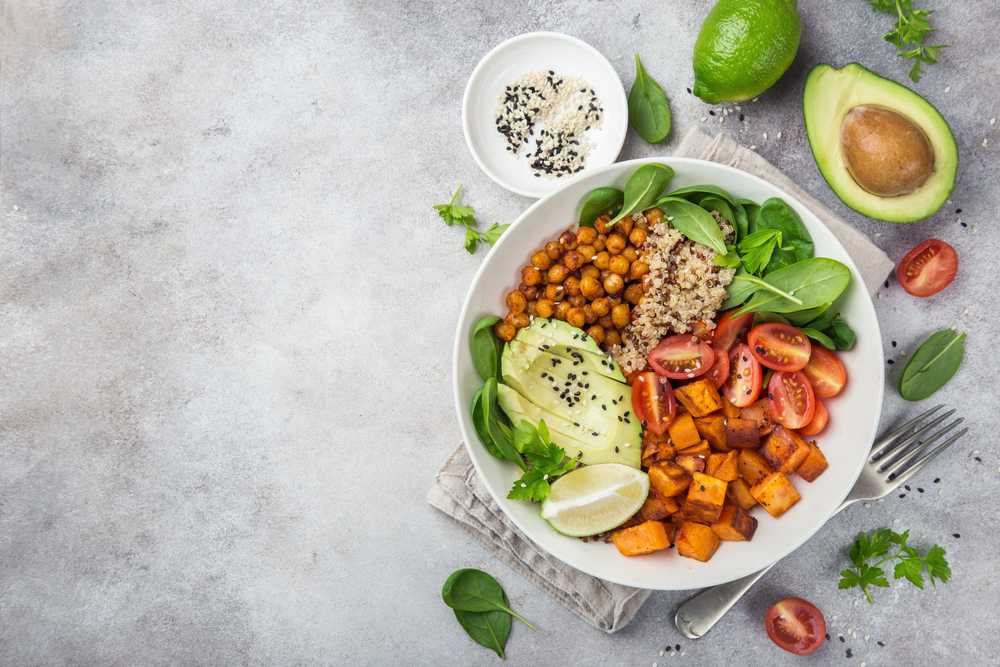 Vegan breakfast bowl at Local Bowl, one of the spots for the best brunch in Houston.