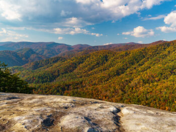 viewpoint with fall foliage one of the best elkin NC activities