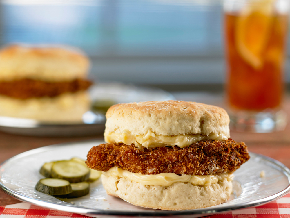 a chicken biscuit is staple for the best brunch in Charleston sc