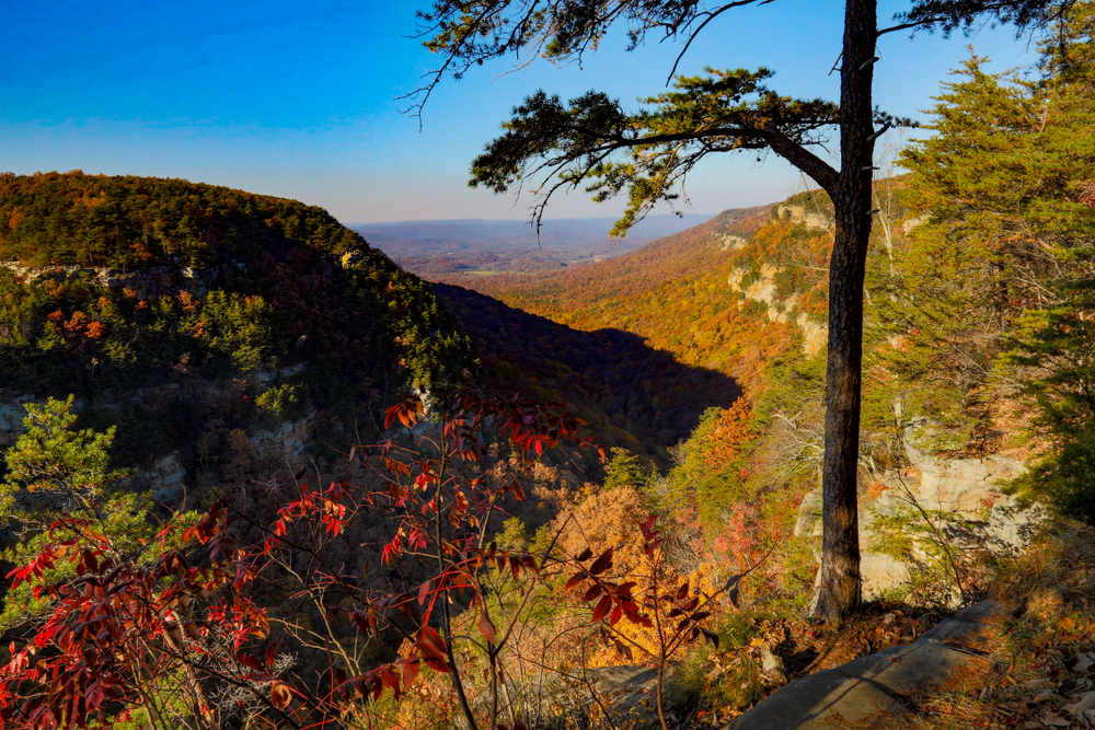 The view into lookout mountain valley