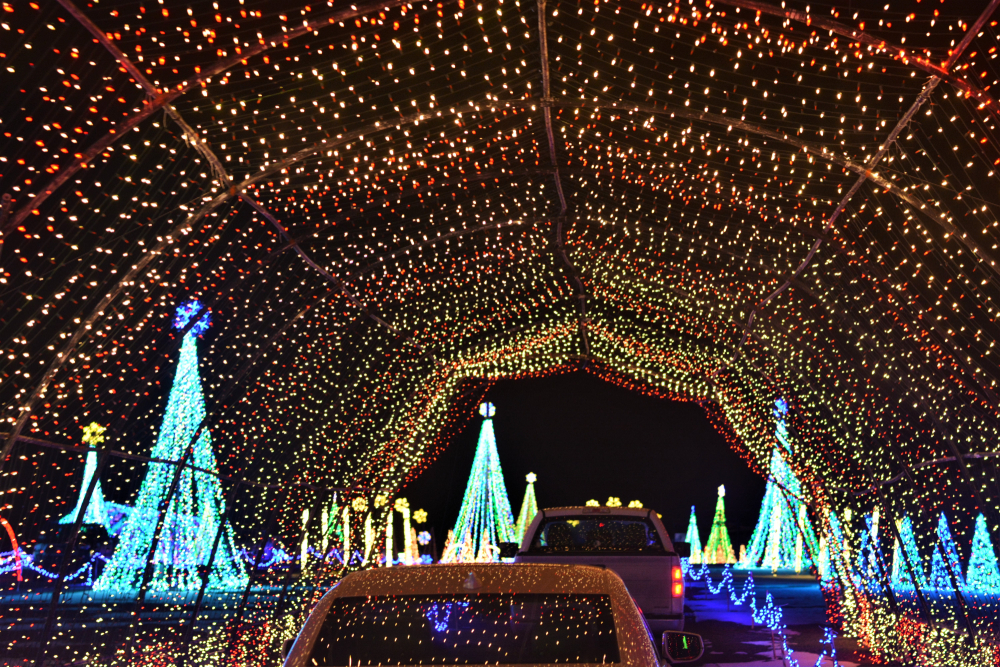 Drive through Christmas lights and tunnels are a new experience for Christmas in Nashville-- you can explore anywhere! 