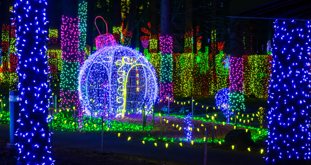 Christmas in Nashville offers tones of lights and sights to see-- like this interactive lights maze!