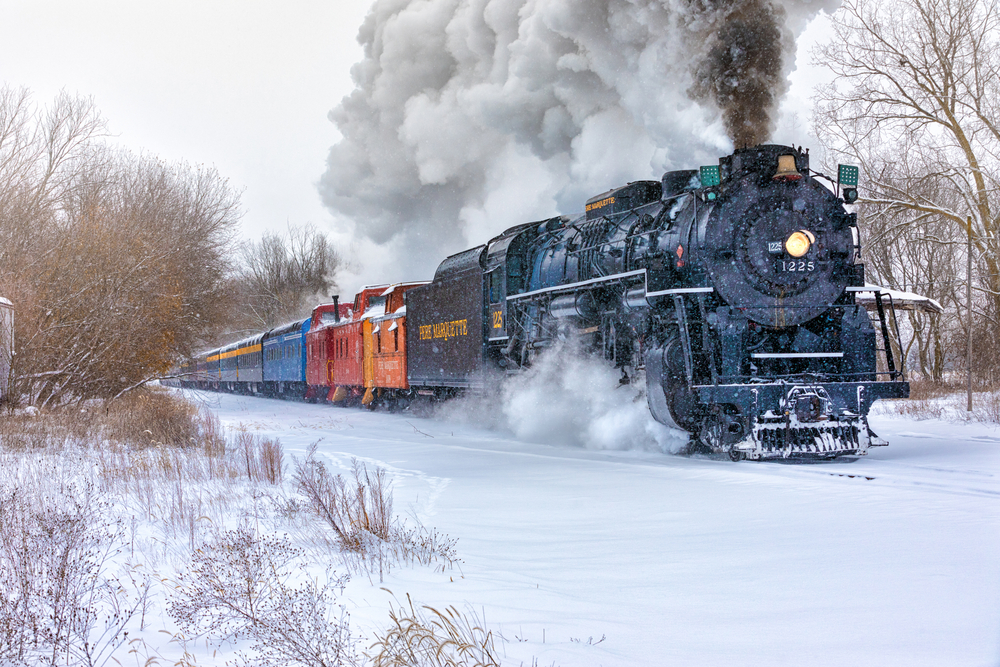 Take a train ride to enjoy the holiday season and ask for hot coco to really enjoy something like the polar express! 