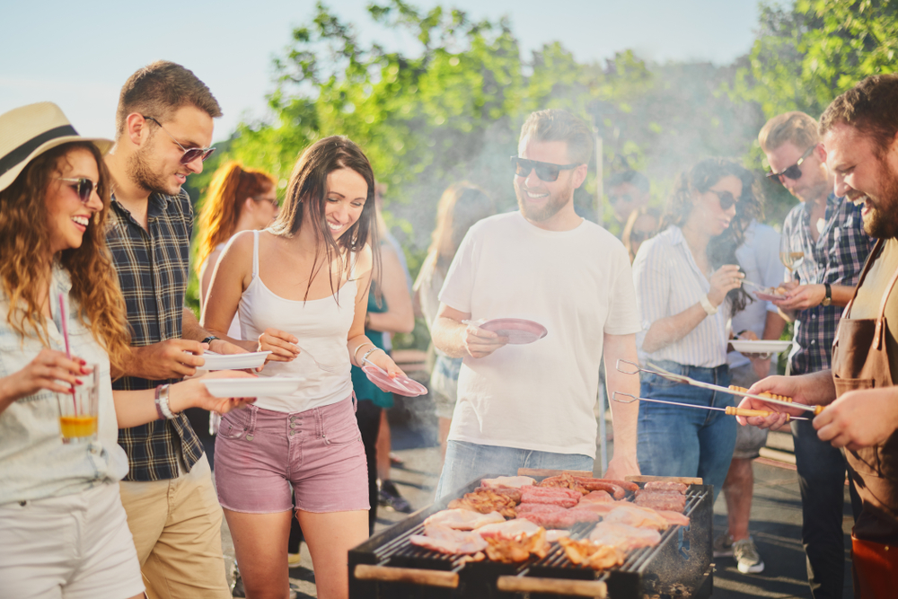 A BBQ with friends, a common occurrence when living in Tennessee. 