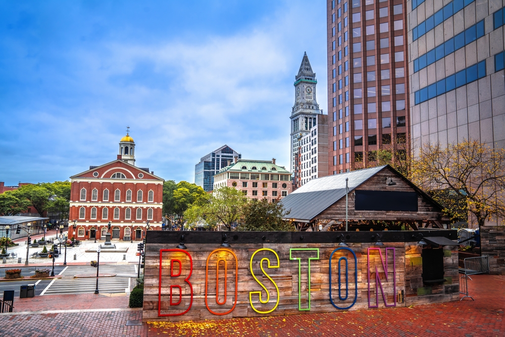 This area of Boston, which just so happens to be one of the cheapest places to fly from Dallas, shows a more academic and historic side of the city with cool mural but aged churches and pubs.