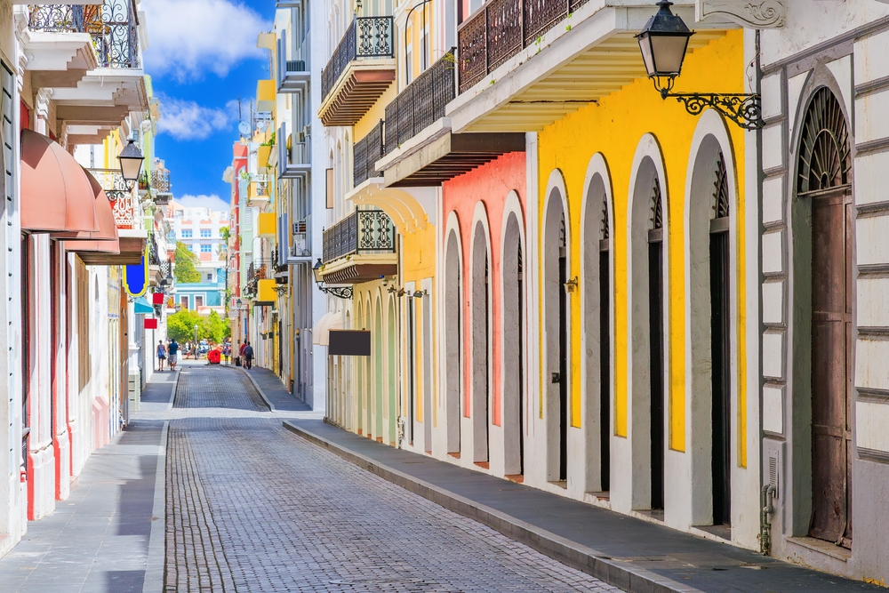 Street in old San Juan, Puerto Rico.